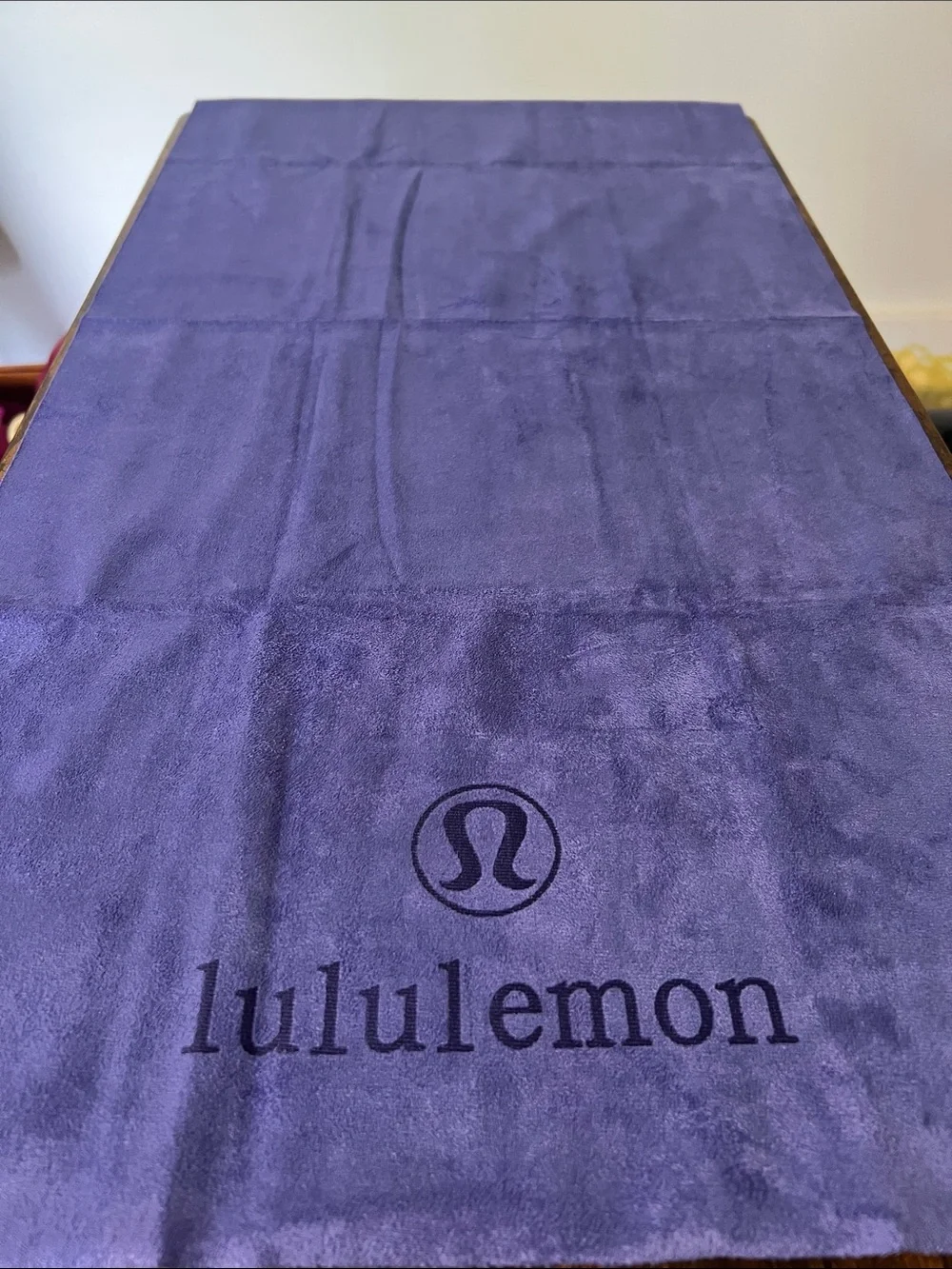 lululemon purple plush yoga towel